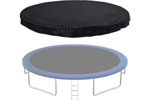 Ledph Housse Protection Trampoline, BâChe Trampoline 183 244 305 366 396 427 488 cm Bache Protection Trampoline PE Housse Pluie Imperméable Protection, Protection Contre La Pluie,13FT (396 cm)