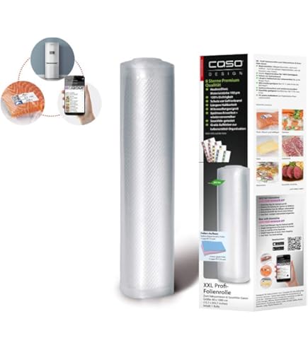 CASO FastVac 440 Macchina Sottovuoto Professionale In Acciaio Inox – Pompa Doppio Pistone 20 L/min, Saldatura 40 Cm, Con Rotolo E Sacchetti Inclusi - 2