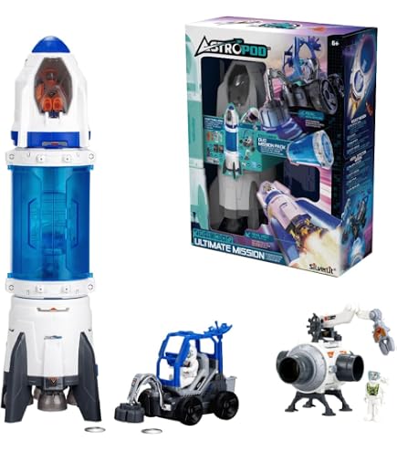Jouet Fusée Spatiale Herenear - Station Spatiale 5 En 1 - Pour Enfants 3 Ans Et + - Neuf