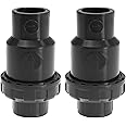 Create idea 2Pcs 32mm Water Check Valve Inner Check Valve Pipe Flap Check Valve Water Tube Connector Accessories for Backflow PVC Grey