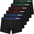 QINCAO Boxer Shorts Mens 6 Pack, No Itchy Labels, Cotton Underwear Retro Trunks, Underwear Gift Set