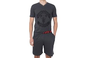 MANCHESTER UNITED F.C. Manchester United Mens Pyjamas Short Loungewear Official Football Gift