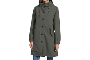 Hveuluop Gieen Chaqueta cortavientos para - mujer al aire libre Chaqueta ligera de manga larga para mujer, cortavientos, montañismo