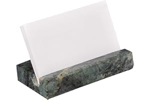 CRAFTSOFEGYPT Business Card Holder for Desk - Marble Business Cards Holder for Desktop - Desk Organizers and Accessories -Display Stand for Office Organization