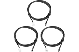 sourcing map 3 Pcs 10K NTC Thermal Sensor Probe,Epoxy Sensitive Temperature Sensor Probe 39.4 Inch Digital Thermometer Extension Cable Temp Sensor for Electrical Appliances