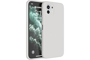 Topme Funda para Xiaomi Mi 11 Lite & 11 Lite 5G & 11 Lite 5G NE Carcasa Caja Case Estuche, Funda Protectora de Piel de Silicona TPU.Ceramica Blanca