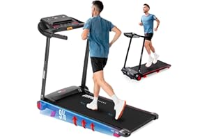 FITFIU Fitness MC-90 - Cinta de Correr Plegable, Motor Brushless, Inclinación de 5º, Pantalla LCD Multifunción, Conectividad con App, Peso Máx. 100kg, Caminadora para el hogar i Oficina