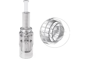 ‎PELCAS 12 Pin Ersatz Derma Pen Mikronadel Microneedling Nadelpatronen für Auto Derma Micro Nadelroller Electric Pen, 10 Stück MEHRWEG