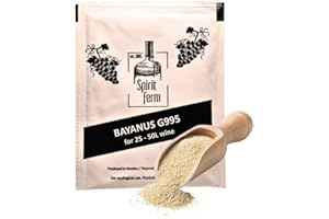 ALCOFERMBREW Wine Yeast 50L, Levadura para Vino Tinto y Blanco, Para Sidra, Para Hidromiel, Fermentación Activa