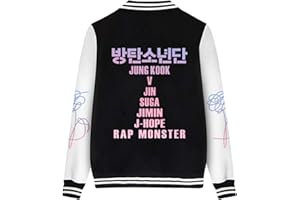 Dolpind BTS Love Yourself Baseball Jacke Bangtan Boys Merchandise Jimin Jungkook Hoodie