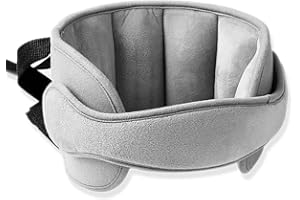 Kopfgurt Kindersitz, ZoneYan Einstellbar Kopfstützband, Autositz Nackenstütze Kinder, Kindersitz Kopfstütze, Kopfhalterung Kindersitz Baby, Kopfschutz Schlafen