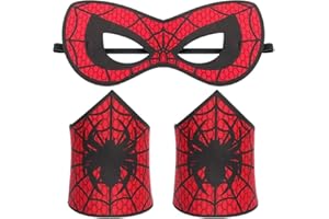Yapartifa Spider Mask for Kids - Halloween Spider Costume Masks with Wristbands for Boys Party Cosplay