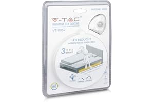 Kit bande LED 2.8 W 260LM 1.2 m Bedlight V-TAC éclairage bord lit avec capteur mouvement pir Dimmable vt-8067 – SKU 2549 Blanc naturel 4000 K