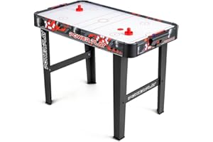 POWER PLAY Powerplay 3ft Air Hockey Table, Mini Air Hockey Football Game for Kids & Adults, Compact & Portable, Easy Storage, Gift for Boys and Girls