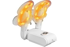 Wenleer Boot Dryer, Fast Drying Electric Shoe Dryer, 360° Hot Air, 4-Speed Intelligent Timer, Portable Adjustable Rack, Folding Design, Football Boots Dryer For Shoes, Gloves, Hats, Socks, Ski Boots