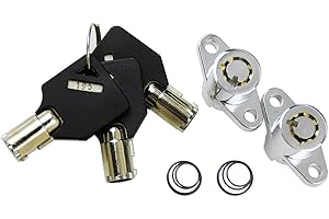 HDBUBALUS Motorrad-Satteltaschen-Schlösser Set mit Schlüsseln, kompatibel mit Harley Touring Electra Glide Road Glide Street Glide Road King 2014–2018