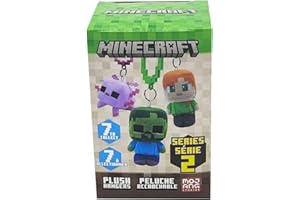 JUST TOYS LLC Minecraft - Appendini per zaino in peluche (serie 1)