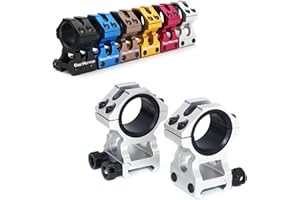 Anillas para Mira Telescópica WestHunter Optics, Soporte de Precisión para Instalar Miras de 30mm & 25.4mm en Rieles Picatinny(Exclusivamente para Actividades Deportivas) | Altura Central de 36mm/29mm
