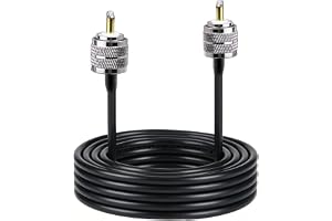 SEYUGOPTI RG8x-koaxialkabel 3M, förlängning för satellitkabel och antennkabel UHF-kontakt till kontakt för HAM-radio, antenna