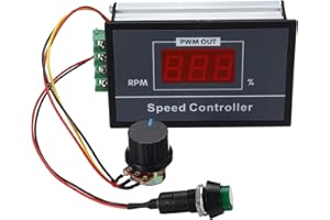 RUIZHI Regolatore di Velocità del Motore CC DC 6-60V 12V 24V 36V 48V 30A, Regolatore del Regolatore Continuo a Velocità Variabile, Regolatore di Tensione del Motore con Interruttore Start Stop