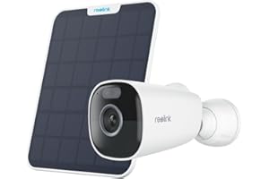 Reolink 5MP Camera Solaire Exterieur, 2,4/5GHz WiFi, Détection Personne/Véhicule/Animal, Vision Nocturne en Couleur, Audio Bidirectionnel, Argus Eco Pro+Panneau Solaire