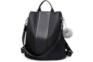 Miss Lulu Grand Sac à Dos Femme en PU Imperméable avec Fermeture Éclair Antivol - Élégant et Sécurisé pour Voyages et Usage Quotidien