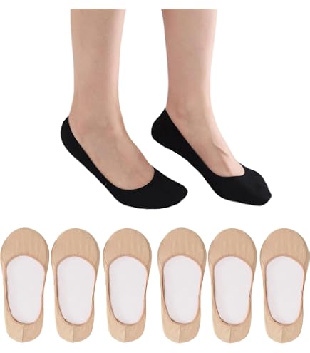 6Paires Chaussettes Invisibles En Dentelle Femme,Protège-Pied