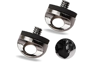 ROSEYAN 1/4" Zoll Kamera Befestigungsschraube, 2 Stück Adapter für Kameragurt D-Ring, Tragegurt, QR-Platte, Zubehör für Stativ und Tripod