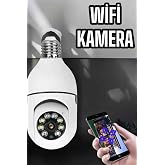 Wifi Kamera Duylu Ampul G&ouml;r&uuml;n&uuml;ml&uuml; 360 Derece D&ouml;nebilen Ev Kamerası