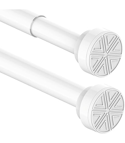 Support Tringle Douche Mur Incliné - Spirella Magic, Blanc 20mm