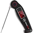 ThermoPro TP19 Thermomètre Cuisine Instantané Étanché – Lecture 2-3s, Rétroéclairage 360°, Pour Viande, BBQ, Bonbons, Confiture