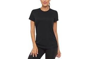 TACVASEN Women's T-Shirt Short Sleeve Outdoor Sport Shirt Quick Dry UV Protection UPF 50+ Tops Quick Dry Summer Running T Shirt
