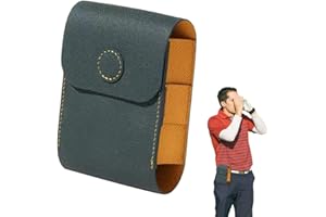 RENYWOSI Leather Rangefinder Carry Bag, Magnetic Case Protector for Golf Rangefinder with Belt Clip for Rangefinders, Range Instrument Storage Case