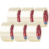 GRIFEMA GA4003-6 Packaging Tape 66 m x 50 mm 6 Rolls Transparent | Durable and easy to cut, for shipping and moving