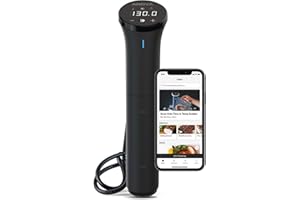 Anova Precision Cooker Nano [AN400-EU00], WiFi, Enchufe tipo C incluido para uso en EU, Bluetooth, Pequeño, Negro