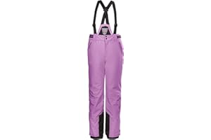 killtec Girl's Ksw 77 Grls Ski Pnts Ski trousers/functional trousers with zip-off bib, snow guard and edge protection