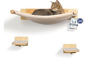 WOOWOOD® Ścianka wspinaczkowa dla kotów, w zestawie 2 x ścianka schodowa dla kota [bardzo stabilna] I ściana do drapania dla kota I drapak ścienny I meble dla kotów I ściana wspinaczkowa dla kotów I