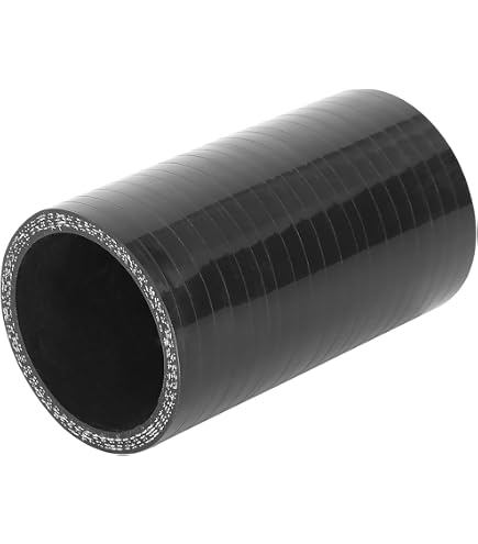 Tubo In Silicone Per Auto Nero - Diametro 76mm, Lunghezza 100mm, Resistente Fino A 300°C