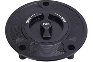 ITONASH Motorcycle Fuel Tank Cap, Keyless Aluminum Alloy Replacement for GSXR600, GSXR750, GSX650, GSXR1000, GSF1200, Prevents leaks, Enhances style, Easy to install