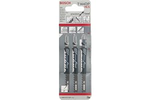 Bosch Professional BOS-2608633A31 Bosch 2608633A31-Hoja Sierra de calar T 144 DP: Precision Wood: 3 uds, Nero