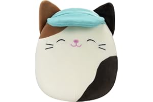 Squishmallows SQCR2394 - Cam die Katze mit Hut 19 cm, offizielles Kelly Toys Plüsch, superweiches Kuscheltier
