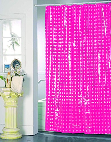 MSV 141046 Duschvorhang PVC + Kunststoff Polypropylen fuchsia