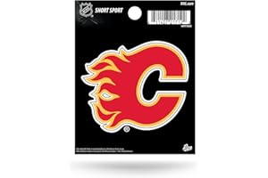 Rico Industries NHL Calgary Flames Die Cut Team Logo Short Sport Sticker