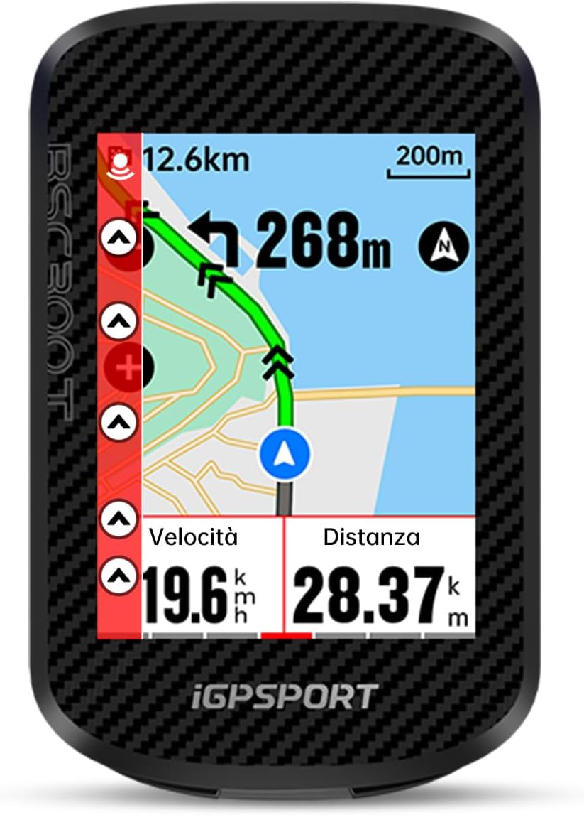 iGPSPORT BSC300T GPS Bicicleta, 2.4" Pantalla Táctil a Color, GPS con Mapas 8GB Memoria 130 Datos, Compatible con E-Bikes Conexión Di2