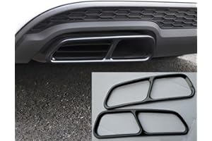 CUNLUNA Auto Auspuffblende Auspuff Blende Edelstahl Auspuff Abdeckung FüR A6 A7 C7 2016-2018 Auspuffblenden Endrohre Blenden Car Styling Externes ZubehöR