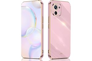 ILING Funda para Xiaomi 11 Lite 5G NE/Xiaomi Mi 11 Lite 4G/5G Case, Silicona Coloreada, Protege la Camara, Estuche Ultrafino Anti-caída para Niña (Púrpura)