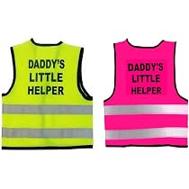 Printed Pink OR Yellow Baby HI Visibility Safety Vest 3 Sizes 0-24 ...