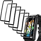 Hianjoo 6 Pezzi Pellicola Protettiva Compatibile con Huawei Band 7/ Band 6, Vetro Temperato Compatibile con Honor Band 6, Pel