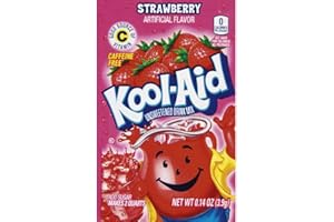 KOOL-AID Kool Aid Strawberry Flavoured Unsweetened Drink Mix 3.9g Sachet