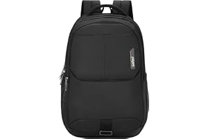 Safari Forge 34L Laptop Backpack, 3 compartments, Raincover, Antitheft pocket, Trolley Sleeve, Organizer, Bottle holder, Front pocket, College bag, school bag, Formal backpack, Color- Black